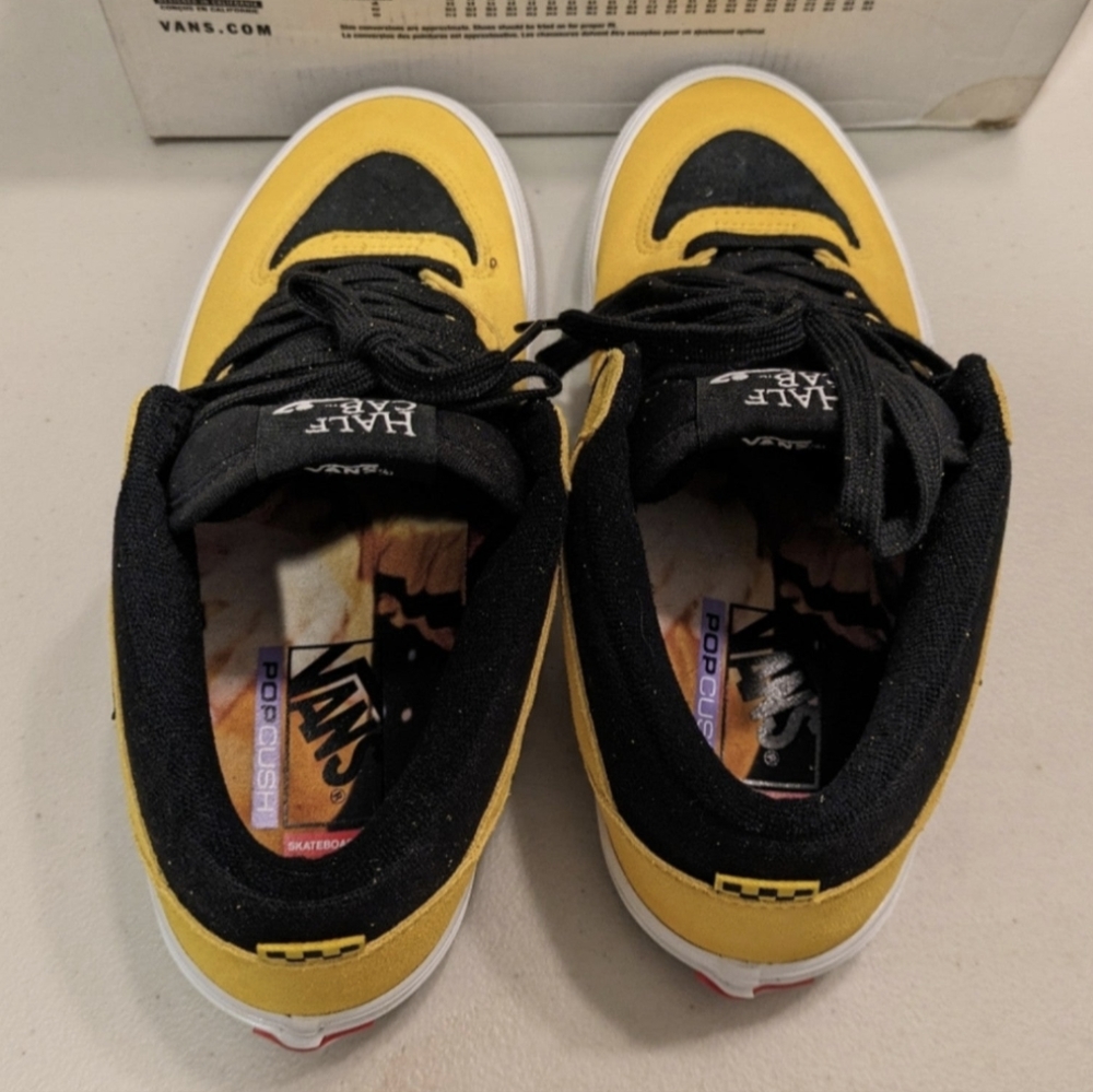 Vans Skate Half Cab Men Bruce Lee Popcush Yellow Be Like Water Yellow 0124 Rare - Picture 10 of 14